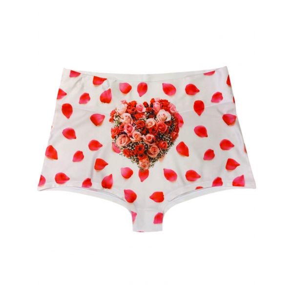 Slip Taille Haute & Beach, Rose Petals, Happy Undies ROSE PETALS HIGH