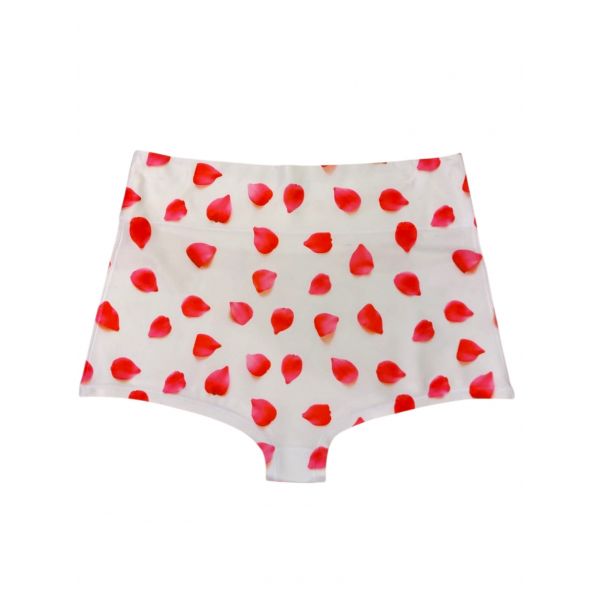 Slip Taille Haute & Beach, Rose Petals, Happy Undies ROSE PETALS HIGH