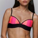 Balconette bikini top, Lin - Neon Fiesta, Sarda 3600323-NEF