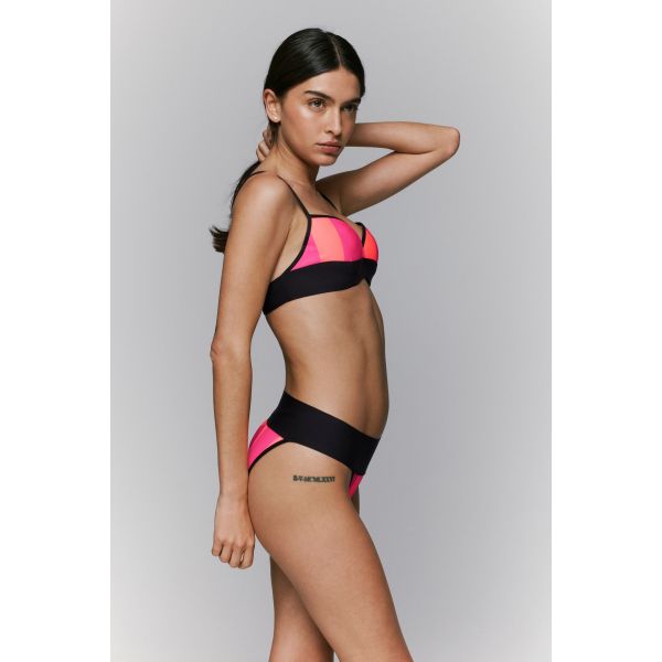 Haut de Maillot de Bain Rembourré Déc. Pl., Lin - Neon Fiesta, Sarda 3600323-NEF