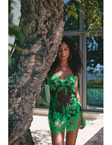 Nuisette Sexy Fendue, Ambre, Marjolaine 2AMB0102-0139