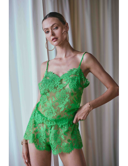 Ensemble Caraco & Short Dentelle, Appoline, Marjolaine 3APO4001/5002-0039