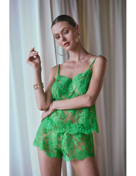 Ensemble Caraco & Short Dentelle, Appoline, Marjolaine 3APO4001/5002-0039