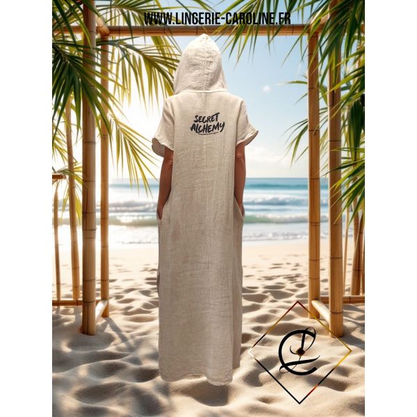 Robe Sahel, Soleil Noir, ROBESAHESOL-BEIGE