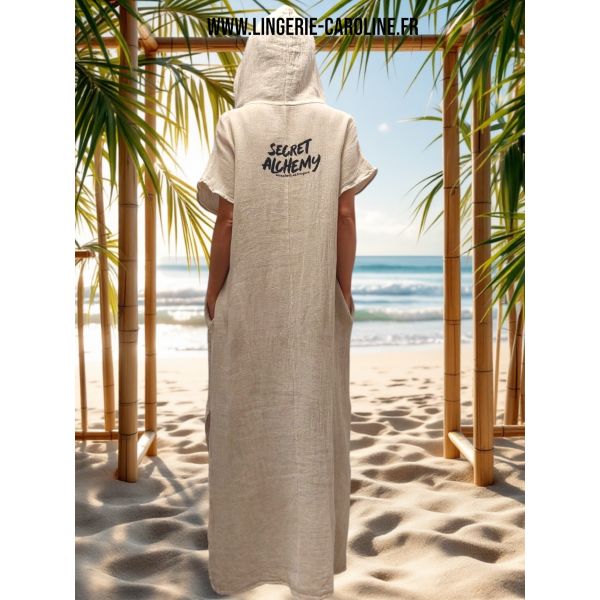 Robe Sahel, Soleil Noir, ROBESAHESOL-BEIGE