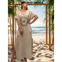 Robe Sahel, Soleil Noir, ROBESAHESOL-BEIGE