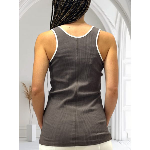 Tee-Shirt Sans Manches, Sax, Max Mara SAX-003