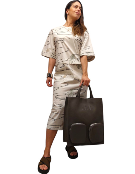 Robe, Carmine - Sable Palmiers, Max Mara CARMINE-002