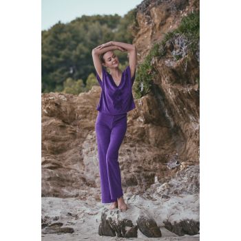 Top à manches courtes coton dentelle, Aphrodite, Marjolaine 6APH4102-0086 2