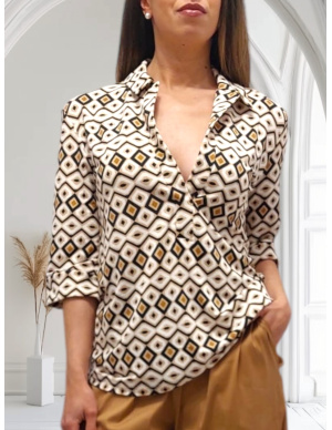 Polo Manches 3/4, Prugna - Vieux Rose, Max Mara PRUGNA-004