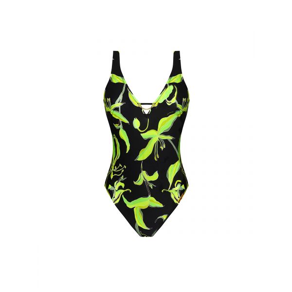 Maillot de Bain 1 Pièce Maintien Ouvert, Fleurs de Nuit, Lise Charmel ABB6988-NL