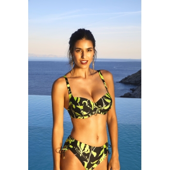 Haut de Maillot de Bain Corbeille Bonnet Profond, Fleurs de Nuit - Luciole, Lise Charmel ABB3588-NL