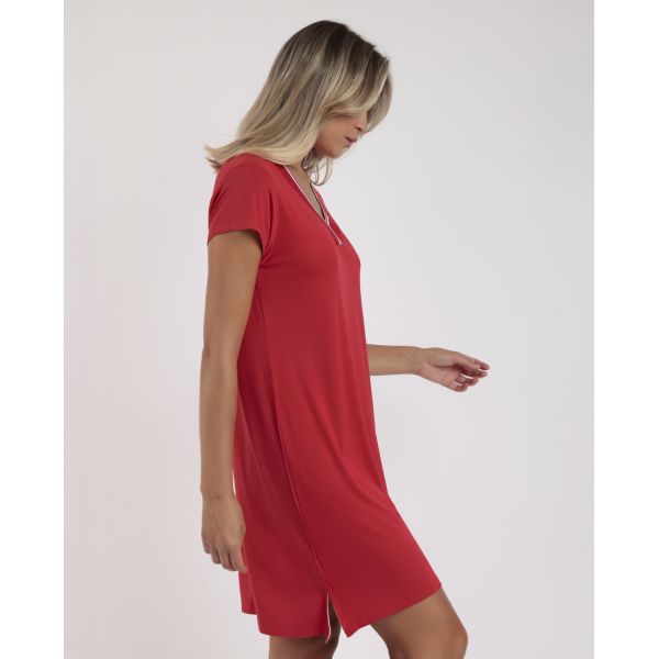 Dress - Tee Shirt Manches Courtes Col V, Ad Leisure 19923-000306