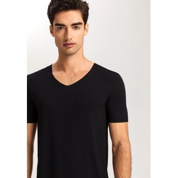 Short-Sleeved V-Neck T-Shirt, Clean Cut, Hanro 073251-0019