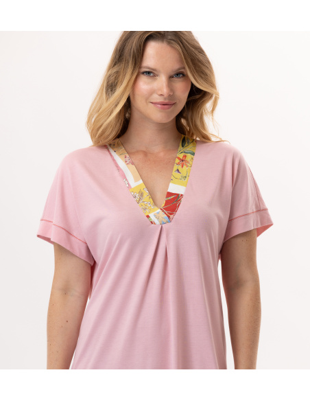 Chemise de Nuit, Esterel, Le Chat ESTEREL921-ROSE