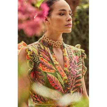 Robe Longue Boutonnée Sans Manches, Ivana, Iconique IC25-101 2