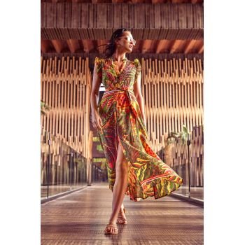 Robe Longue Boutonnée Sans Manches, Ivana, Iconique IC25-101