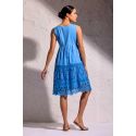 Robe Courte Sans Manches, Ponza, David DB25-006-BLUE