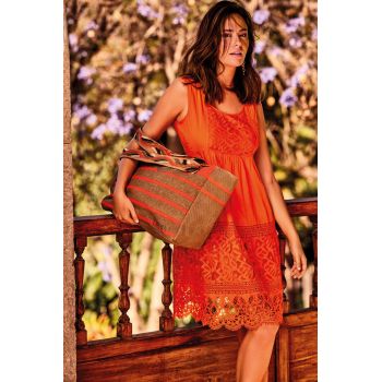 Short Dress, Ponza, David DB25-006-ORANGE