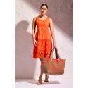 Short Dress, Ponza, David DB25-006-ORANGE