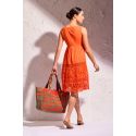 Short Dress, Ponza, David DB25-006-ORANGE