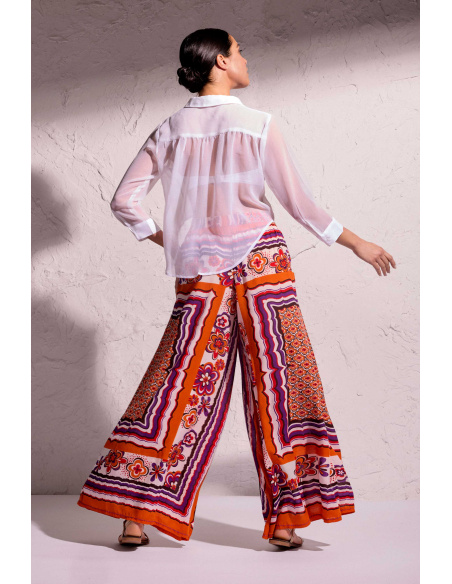 Chemisier Manches longues, Sophie, David DB25-060-WHITE