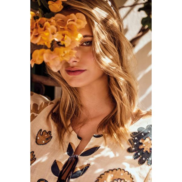 Long Dress with Short Sleeves, Annalisa, David DB25-089