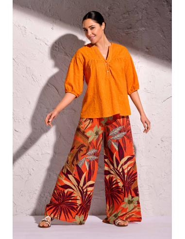 Top Manches 3/4, Micol, David DA25-066-ORANGE