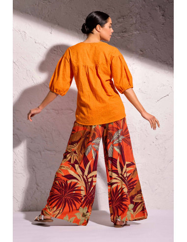 Top Manches 3/4, Micol, David DA25-066-ORANGE