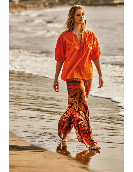 Top Manches 3/4, Micol, David DA25-066-ORANGE