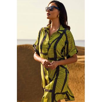 Robe Liquette Boutonnée, Hope, David DA25-128-LIME