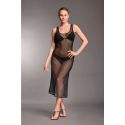 Robe Longue en Maille Sans Manches, Nicole, Vacanze Italiane VI25-158-BLACK