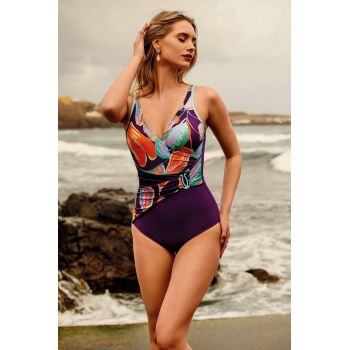 Maillot de Bain 1 Pièce, Mykonos,  Miradonna MI25-031-PURPLE