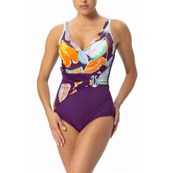 Maillot de Bain 1 Pièce, Mykonos,  Miradonna MI25-031-PURPLE 2