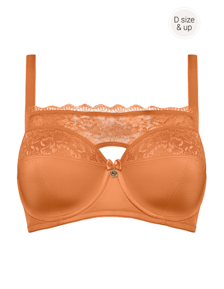 Balconnet plongeant DàF, Carita Roscoral Rose Orange, Marlies Dekkers 371101