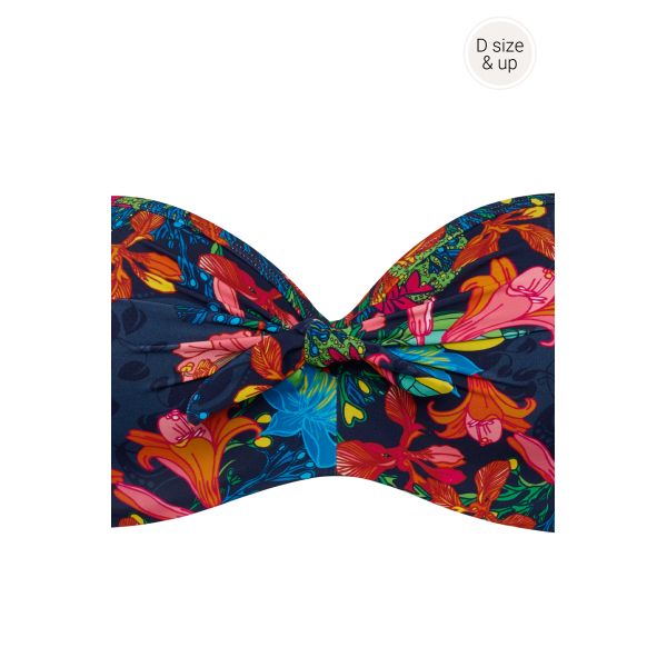 Haut Maillot de Bain Balconnet DàF, Thalassa-Print Blue, Marlies Dekkers 372201