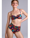 Bas de Maillot de Bain Taille Haute, Thalassa-Print Blue, Marlies Dekkers 37224