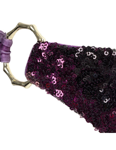 Maillot de Bain 2 Pièces, Americano Purple Foil, Aquadicocco AQ83425AU