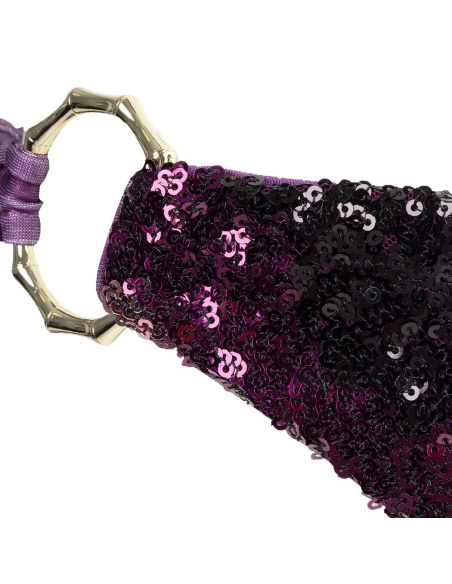 Maillot de Bain 2 Pièces, Americano Purple Foil, Aquadicocco AQ83425AU