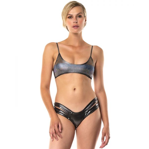 Maillot de Bain 2 Pièces Corpetto Strass, Aquadicocco AQ74324AU