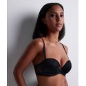 Plunge Bandeau Bra, Sheer Emotion, Aubade 4MP06-BLAK