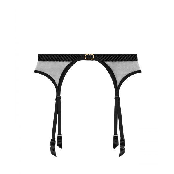Suspender belt, Sheer Emotion, Aubade 4M50-BLAK