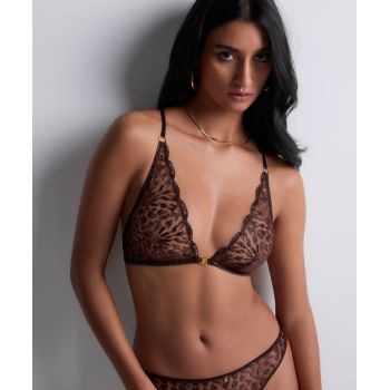 Soutien-Gorge Triangle, Cray In Love - Satin Brown, Aubade 5D10-SATI