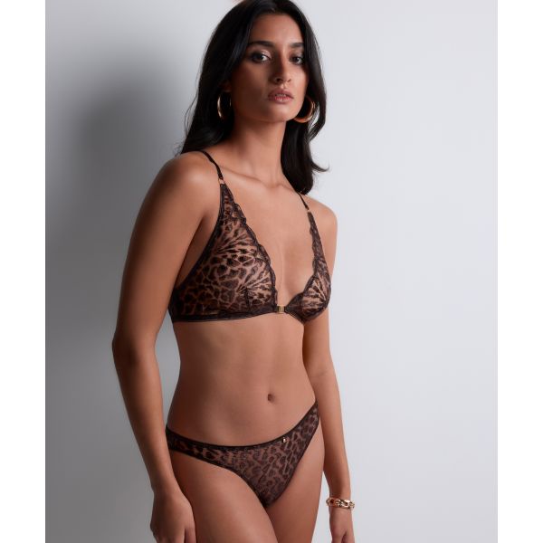 Soutien-Gorge Triangle, Cray In Love - Satin Brown, Aubade 5D10-SATI