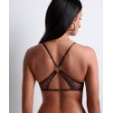Soutien-Gorge Triangle, Cray In Love - Satin Brown, Aubade 5D10-SATI
