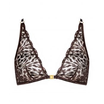 Soutien-Gorge Triangle, Cray In Love - Satin Brown, Aubade 5D10-SATI 2