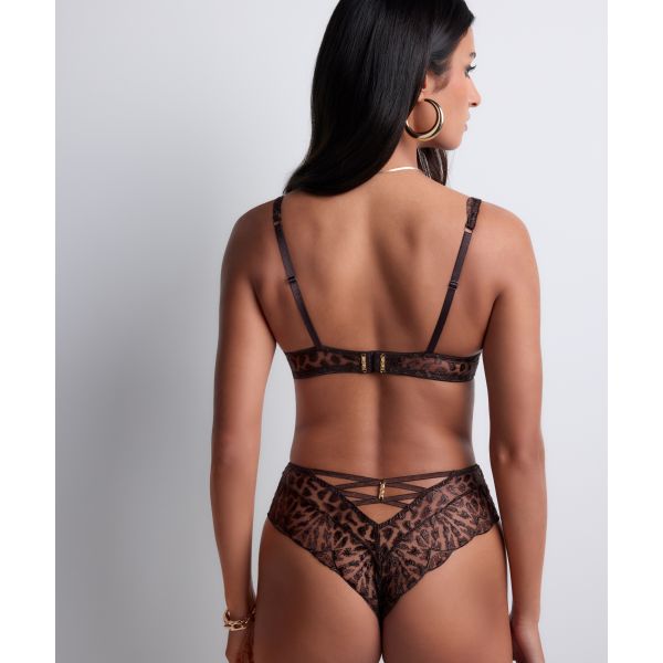 Culotte Haute, Cray In Love - Satin Brown, Aubade 5D25-SATI