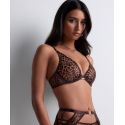 Underwired Triangle Bra, Cray In Love - Satin Brown, Aubade 5DF12-SATI