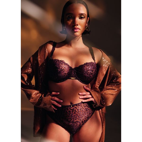 Culotte Haute, Cray In Love - Satin Brown, Aubade 5D25-SATI