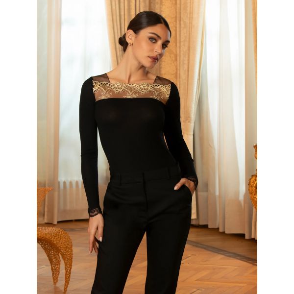 Top Bien-Être, Sublime en Or - Noir Eclat, Lise Charmel ANJ2113-NE